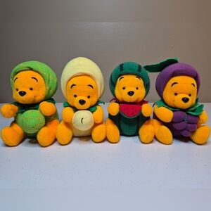 Fruit Themed Winnie The Pooh Plushies